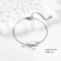 Sun Paw Print Spider Simple Style Streetwear 201 Stainless Steel Bracelets In Bulk sku image 5