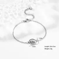 Sun Paw Print Spider Simple Style Streetwear 201 Stainless Steel Bracelets In Bulk sku image 7