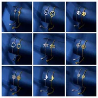 Tortuga Árbol De Coco Delfín Lindo Señora Bohemio Acero Inoxidable 201 Pulsera Al Mayoreo main image 1