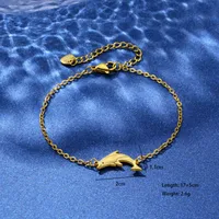 Tortoise Coconut Tree Dolphin Cute Lady Bohemian 201 Stainless Steel Bracelets In Bulk main image 10