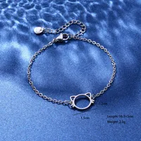 Tortoise Coconut Tree Dolphin Cute Lady Bohemian 201 Stainless Steel Bracelets In Bulk sku image 5
