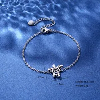 Tortoise Coconut Tree Dolphin Cute Lady Bohemian 201 Stainless Steel Bracelets In Bulk sku image 6