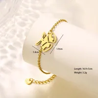 Huella Campana Monigote De Nieve Lindo Hip Hop Estilo Simple Acero Inoxidable 201 Pulsera Al Mayoreo main image 2