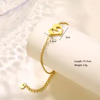 Empreinte De Patte Cloche Bonhomme De Neige Mignon Hip Hop Style Simple Acier Inoxydable 201 Bracelets En Masse main image 8