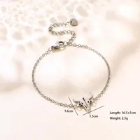 Paw Print Bell Snowman Cute Hip-Hop Simple Style 201 Stainless Steel Bracelets In Bulk sku image 6