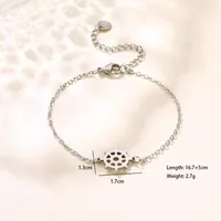 Paw Print Bell Snowman Cute Hip-Hop Simple Style 201 Stainless Steel Bracelets In Bulk sku image 8