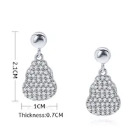 1 Pair Gourd Elegant Lady Commute Brass Ear Studs main image 2