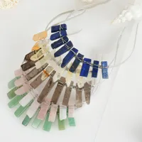 Femmes Géométrique Couleur Unie Rétro Pastorale Alliage Gemme Bande De Cheveux main image 1