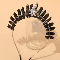 Women's Geometric Solid Color Pastoral Artistic Alloy Gem Hair Band main image 9