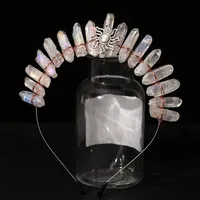 Femmes Géométrique Couleur Unie Pastorale Artistique Alliage Gemme Bande De Cheveux main image 5