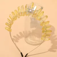 Women's Geometric Solid Color Pastoral Artistic Alloy Gem Hair Band main image 6