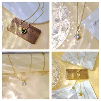 Pentacle Forme De Cœur Style IG Femme Style Simple Acier Inoxydable 304 Plaqué Or 18K Collier Fermeture À Boucle De Type Homard main image 1