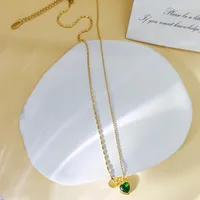 Pentagram Heart Shape IG Style Lady Simple Style 304 Stainless Steel 18K Gold Plated Necklace Lobster Trigger Clasp Closure sku image 1