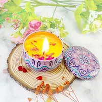Candle Retro Printing Wax Home Decor sku image 17