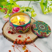 Candle Retro Printing Wax Home Decor sku image 6
