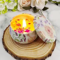 Candle Retro Printing Wax Home Decor sku image 18