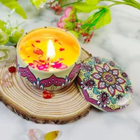 Candle Retro Printing Wax Home Decor sku image 13