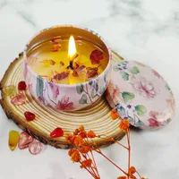 Candle Retro Printing Wax Home Decor sku image 2