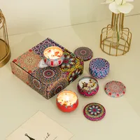 Candle Retro Printing Wax Home Decor sku image 45