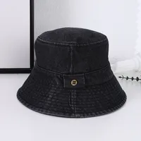 Women's Letter Wide Eaves Casual Retro Commute Bucket Hat sku image 1