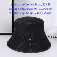 Women's Letter Wide Eaves Casual Retro Commute Bucket Hat main image 7
