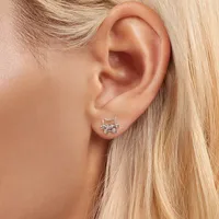 1 Pair 925 Sterling Silver Cat Small Stud Earrings main image 4