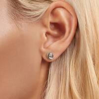 1 Par Plata De Ley 925 Circón Concha Aretes Pequeños main image 3