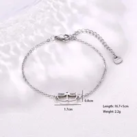 Book Elephant Thunder Element Cute Hip-Hop Lady 201 Stainless Steel Bracelets In Bulk sku image 7