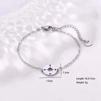 Book Elephant Thunder Element Cute Hip-Hop Lady 201 Stainless Steel Bracelets In Bulk sku image 9