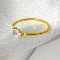 Water Droplets 925 Sterling Silver 18K Gold Plated White Gold Plated Open Rings main image 5