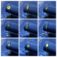 Kitten Paw Print Elephant Cute Hip-Hop Simple Style 201 Stainless Steel Bracelets In Bulk main image 1