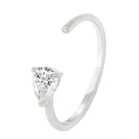Water Droplets 925 Sterling Silver 18K Gold Plated White Gold Plated Open Rings main image 1