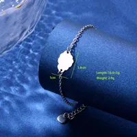 Kitten Paw Print Elephant Cute Hip-Hop Simple Style 201 Stainless Steel Bracelets In Bulk sku image 9