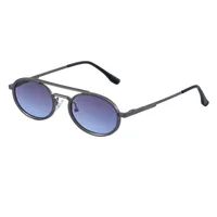Round Frame Vacation Punk Pc Gradient Tinted Lenses Full Frame Men's Sunglasses sku image 5