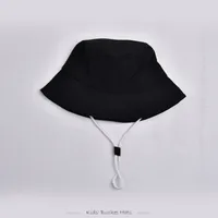 Children Unisex Solid Color Drawstring Cute Pastoral Bucket Hat sku image 3
