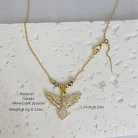 Animal Simple Style Classic Style Zircon Copper 18K Gold Plated Pendant Necklace Inlay Lobster Trigger Clasp Closure main image 2