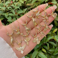 Animal Simple Style Classic Style Zircon Copper 18K Gold Plated Pendant Necklace Inlay Lobster Trigger Clasp Closure main image 1