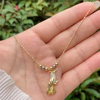 Animal Simple Style Classic Style Zircon Copper 18K Gold Plated Pendant Necklace Inlay Lobster Trigger Clasp Closure sku image 7
