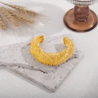 Glamour Lujoso Aleación Forma De C Asimétrico Mujeres Anillos Brazalete main image 3