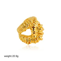 Glam Luxurious Alloy C Shape Asymmetrical Women's Rings Bangle sku image 2