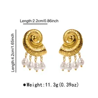 1 Pair Flower Sweet Artistic 304 Stainless Steel Plating Drop Earrings main image 2