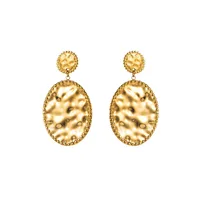 1 Paire Couleur Unie Exagéré Brillant Acier Inoxydable 304 Placage Boucles D'oreilles main image 5