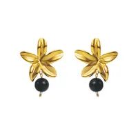1 Pair Flower Classical Sweet 304 Stainless Steel Plating Drop Earrings main image 5