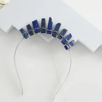 Women's Solid Color Classical Pastoral Gem Iron Hair Band main image 3