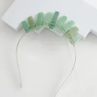 Women's Solid Color Classical Pastoral Gem Iron Hair Band main image 5