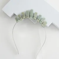 Women's Solid Color Classical Pastoral Gem Iron Hair Band main image 10