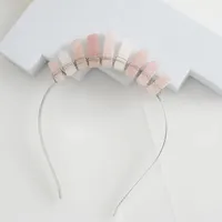 Women's Solid Color Classical Pastoral Gem Iron Hair Band main image 8