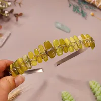 Women's Geometric Vintage Style Pastoral Alloy Gem Hair Band sku image 2