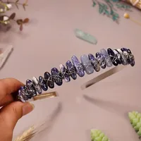 Women's Geometric Vintage Style Pastoral Alloy Gem Hair Band sku image 4