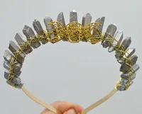 Femmes Couleur Unie Chinoiseries Classique Fait Main Gemme Le Fer Bande De Cheveux main image 8